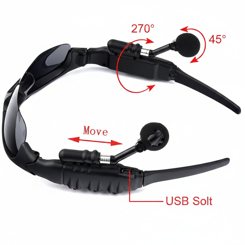 Smart sunglasses side view