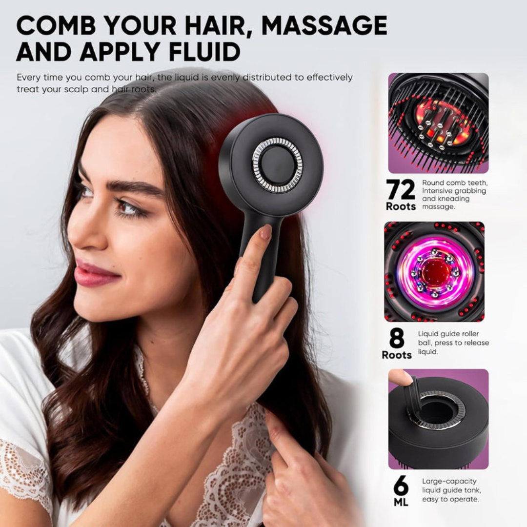 Scalp massager rolling balls