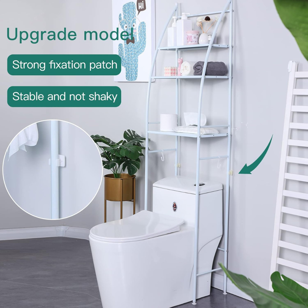 Bathroom rack shelves