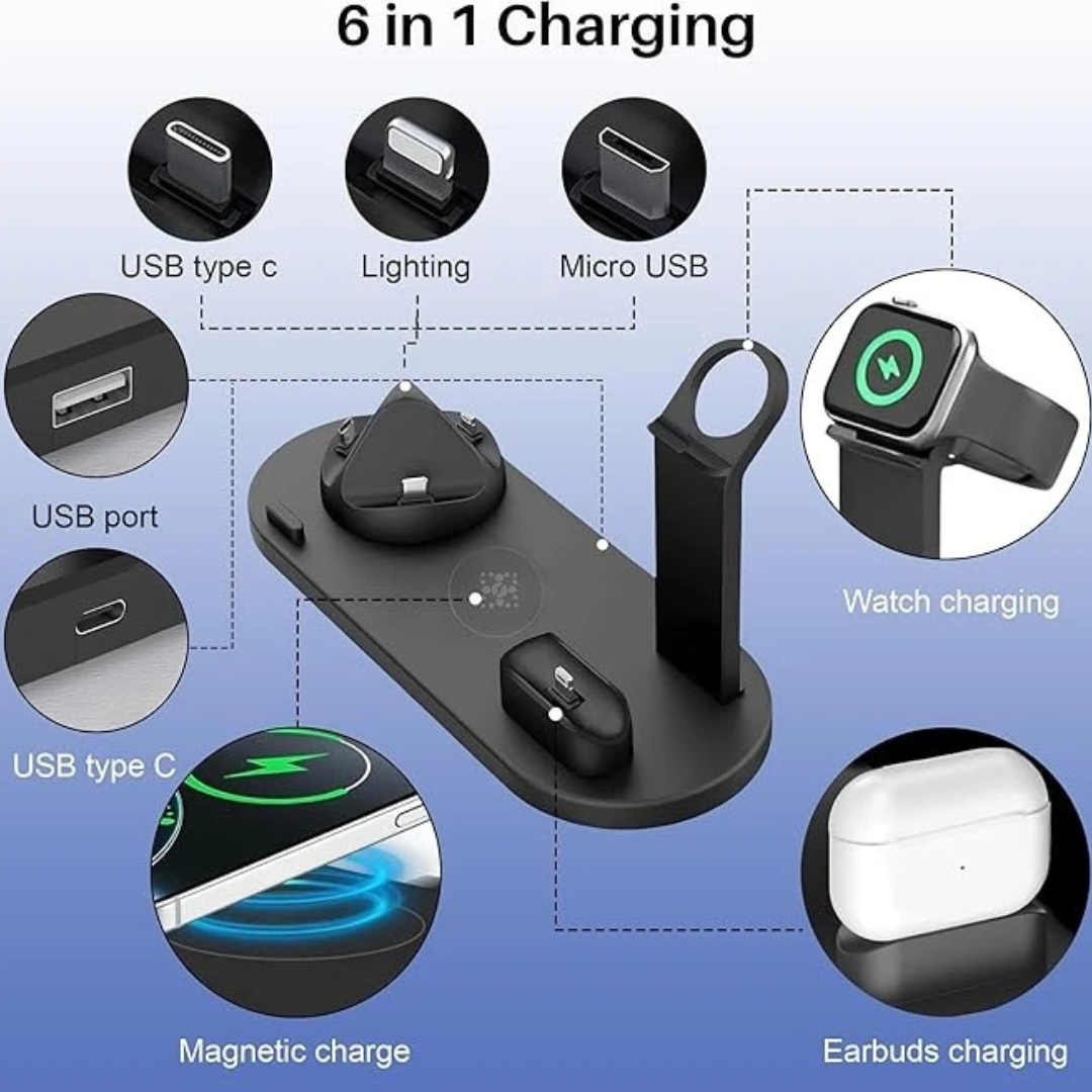Charging station in use
