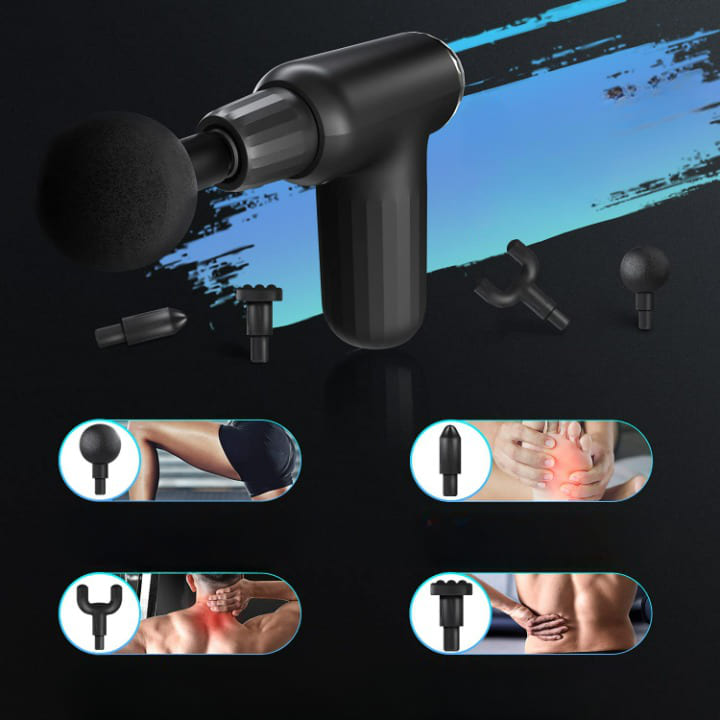 Massage gun in use