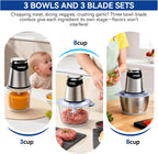 Food processor bowls and blades