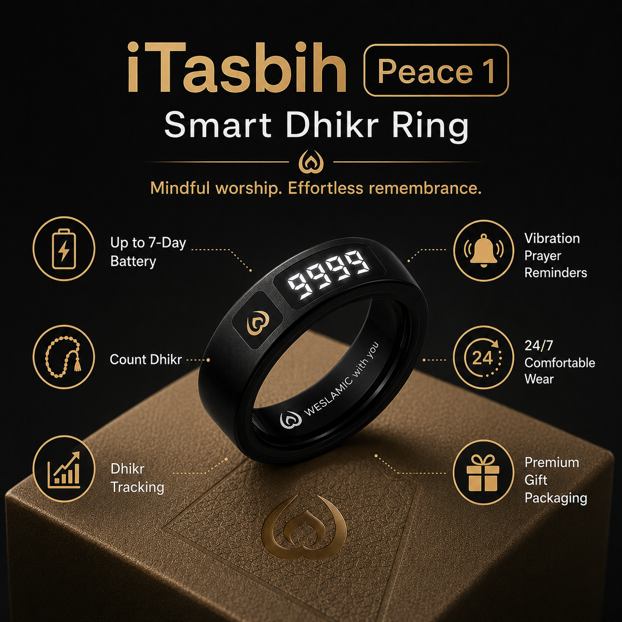 iTasbih ring prayer time reminder